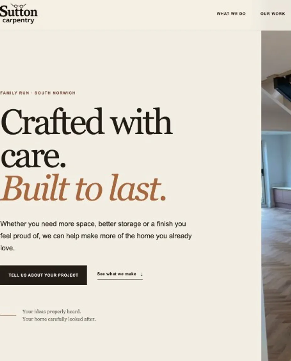 Sutton Carpentry website